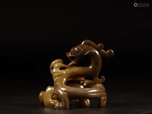 Hetian jade longnu hand pieceSize: 10.5 cm high weighs 522.9...