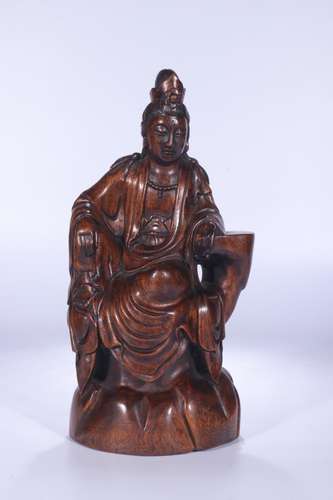 : Chen xiang guan YinSize: 23.5 cm high 12.5 cm wide weighs ...