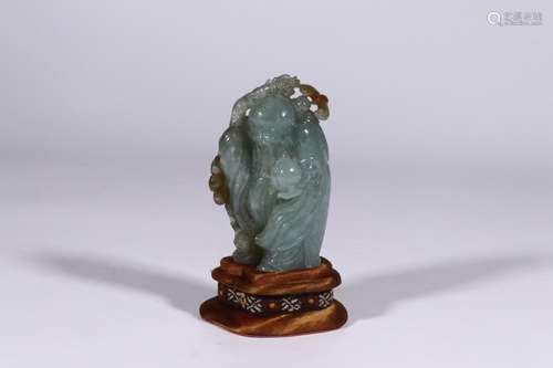 Jade: longevity "weng furnishing articlesSize: 9 cm lon...