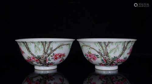 CHINESE FAMILLE-ROSE BOWL DEPICTING 'BIRD AND FLOWER'...