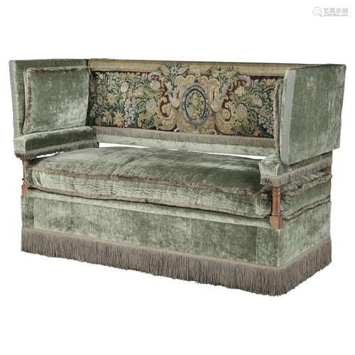 Knole Settee, Cowdray Park, English, Lengyon & Co, olive...