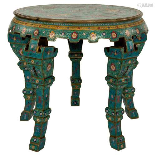 Qing Style Cloisonné Center Table