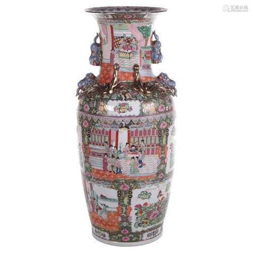 Mega Large Vintage Decoration Chinese Pottery Vase, 1950