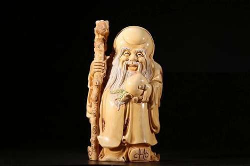 CHINESE RARE MATERIAL FIGURE OF SHOUXING