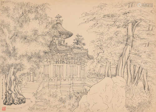 倪广升 (b.1957) 《御花园一景》