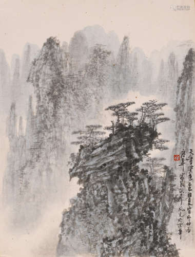 倪广升 (b.1957) 《张家界的山》