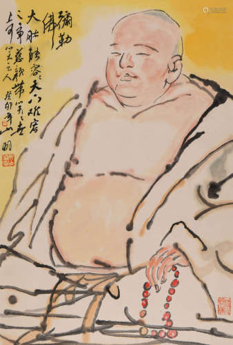 吴山明 (b.1941) 佛