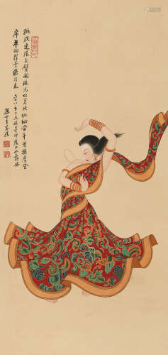 孙云生 (1918-2000) 印度少女舞姿