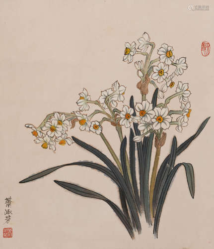 萧淑芳 （1911-2005） 水仙