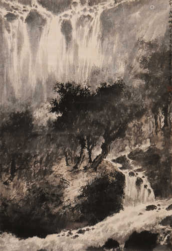 徐善 (b.1946) 山中一夜雨