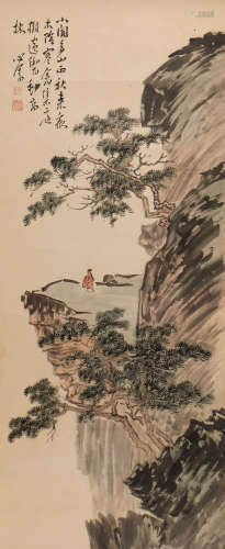 溥儒 (1896-1963) 小阁多山雨