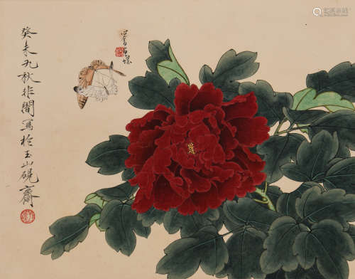 于非闇、溥儒 (1889-1959) 花蝶