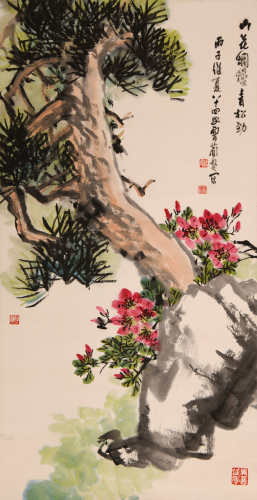 曹简楼 (1913-2005) 山花烂漫