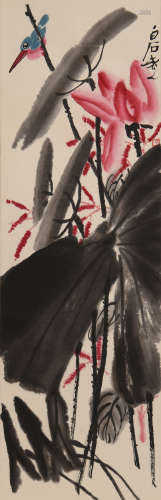 齐白石 (1864-1957） 木板水印花卉