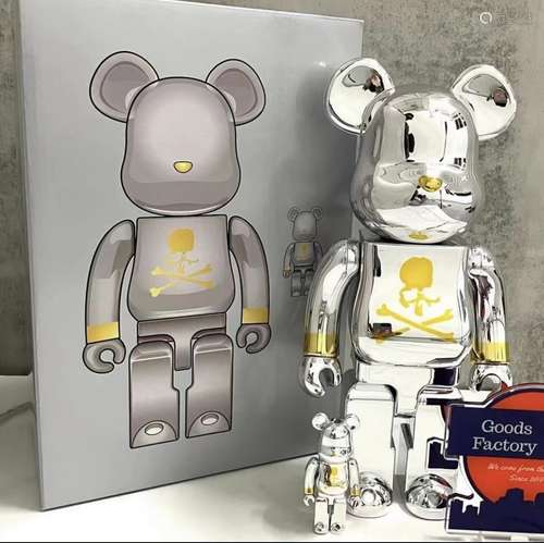 BE@RBRICK 电镀银色MMJ 400%＋100%