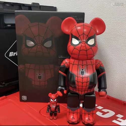 BE@RBRICK 黑暗蜘蛛侠 400%+100%