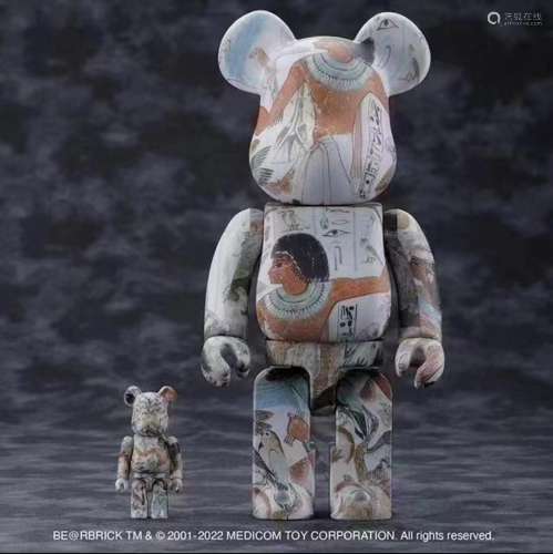 BE@RBRICK 大英博物馆系列尼巴蒙彩绘 400%＋100%