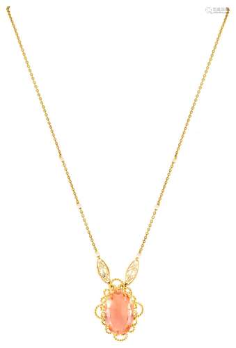 Collier draperie d\'époque