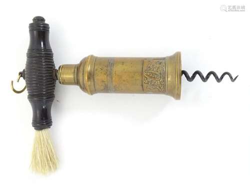 Kitchenalia: a 19thC Patent King's Pattern corkscrew, th...