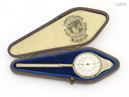 A late 19th / early 20thC opisometer / map / chart measure b...