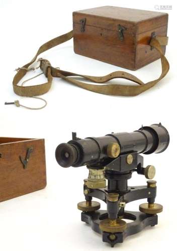A surveyor's level theodolite by Cooke Troughton and Sim...