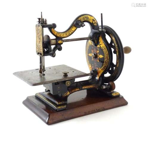 A Victorian Franklin Sewing Machine Co. Agenoria sewing mach...