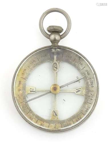 An early 20thC Continental pocket compass, marked DGRM to re...