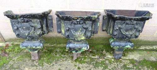 Architectural Salvage : Three 19thC painted cast iron drain ...