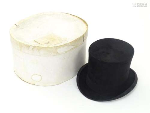 Vintage fashion / clothing: A Morgan & Ball top hat with...
