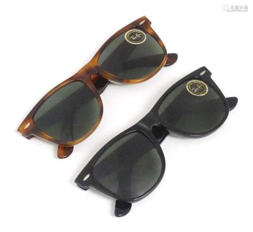 Vintage fashion and clothing: 2 pairs of vintage Ray-Ban Way...