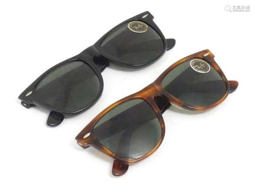 Vintage fashion and clothing: 2 pairs of vintage Ray-Ban Way...