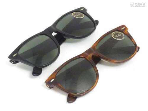 Vintage fashion and clothing: 2 pairs of vintage Ray-Ban Way...