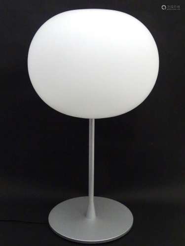 A Flos Glo-Ball table lamp with glass shade, designed by Jas...