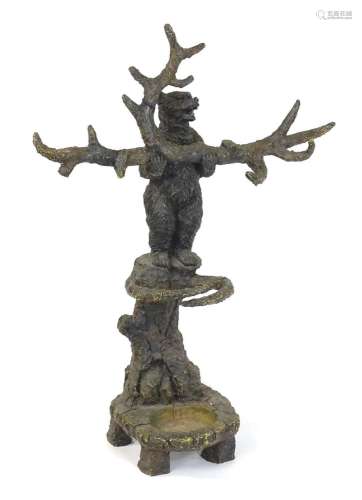 A Black Forest style stick stand / coat stand / hall stand i...