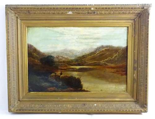 Late 19th / early 20th century, Oil on canvas, A Scottish lo...