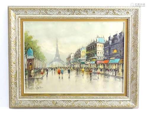 A. de Vity, 20th century, Oil on canvas, A Parisian Street s...