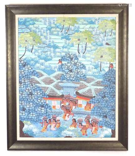 20th century, Indonesian School, Acrylic on canvas, A stylis...