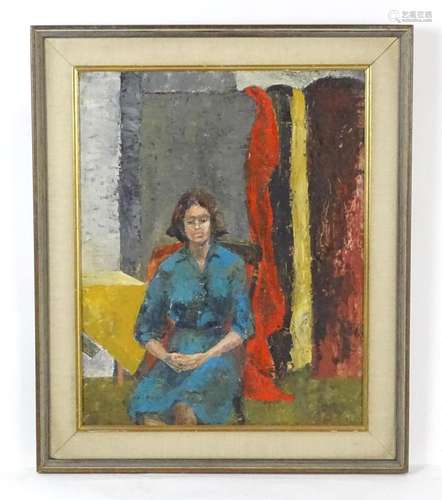 Gwen Nelson, Early 20th century, Oil on board, An interior s...