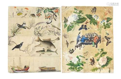 18th / 19th century, Chinese School, Watercolour and gouache...