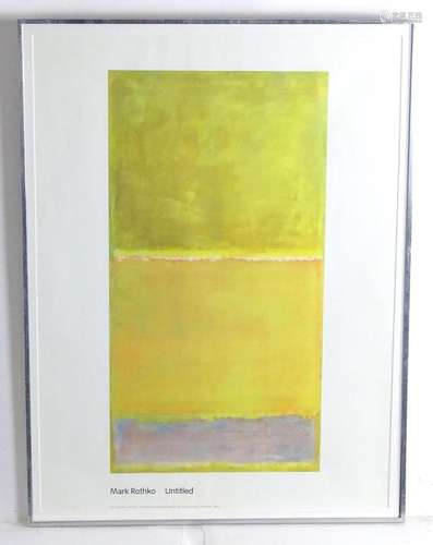 After Mark Rothko (1903-1970), Offset lithograph, Untitled 1...