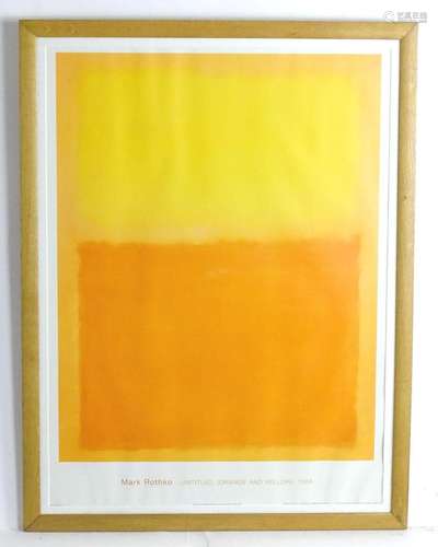 After Mark Rothko (1903-1970), Offset lithograph, Untitled 1...