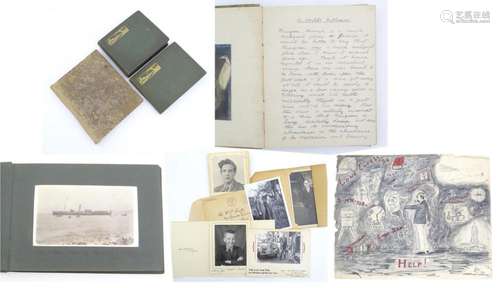 An early 20thC handwritten book / novel titled A Childs Infl...