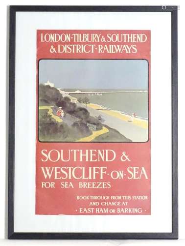 A vintage advertising / travel poster 'London, Tilbury &...