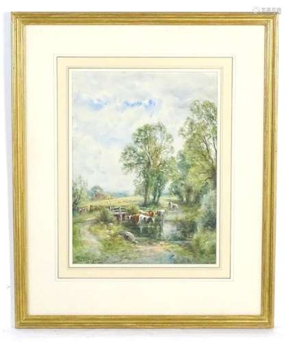 Henry John Kinnaird (1861-1929), Watercolour, A view in Dors...