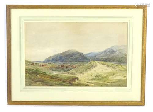 Edmund Morison Wimperis (1835-1900), Watercolour, A mountain...