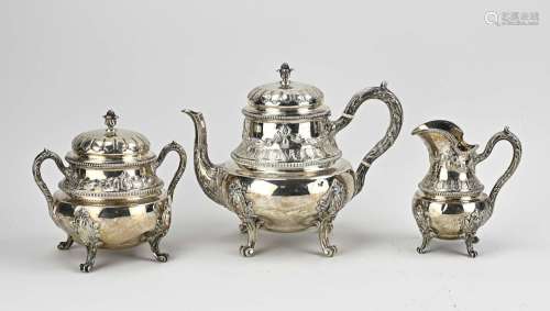 French silver service, 3 pieces