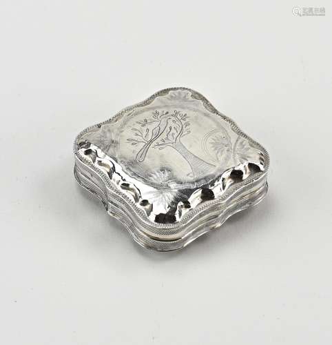 Silver peppermint box