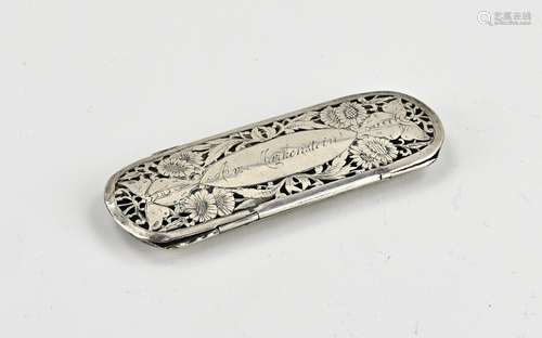 Silver glasses case