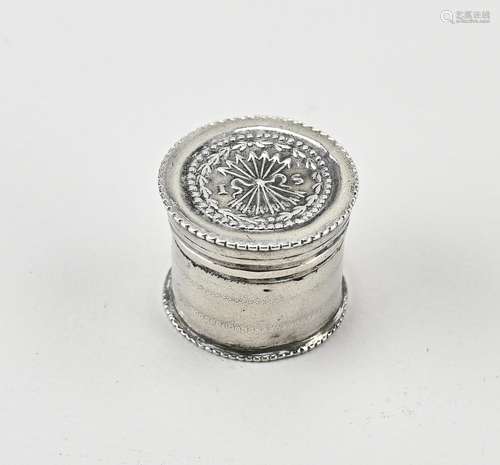 Small silver coin box