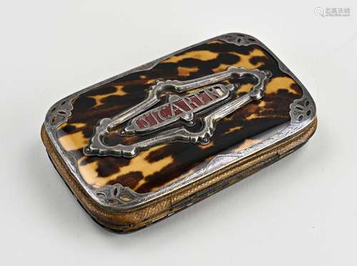 Cigar case with silver